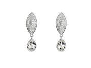 Babao Jewelry Pretty Drop 18K Platinum Plated Swarovski Elements Cubic Zirconia Crystal Dangle Earrings