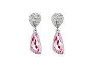 Babao Jewelry Fashion Lady Style 18K Platinum Plated Swarovski Elements Cubic Zirconia Crystal Dangle Earrings