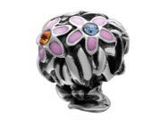 Babao Jewelry Bunch Colourful CZ Crystals 925 Sterling Silver Bead fits Pandora European Charm Bracelets