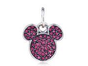 Babao Jewelry Pretty Mouse Rose CZ Crystals 925 Sterling Silver Dangle Bead fits Pandora European Charm Bracelets