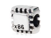 Babao Jewelry Chip 925 Sterling Silver Bead fits Pandora European Charm Bracelets
