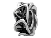 Babao Jewelry Leaves 925 Sterling Silver Bead fits Pandora European Charm Bracelets