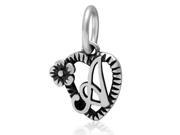Babao Jewelry Gorgeous Flower Love Letter A 925 Sterling Silver Dangle Bead fits Pandora European Charm Bracelets