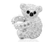 Babao Jewelry Koala White CZ Crystals 925 Sterling Silver Bead fits Pandora European Charm Bracelets