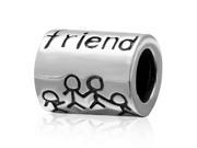 Babao Jewelry Circular Four Good Friends 925 Sterling Silver Bead fits Pandora European Charm Bracelets