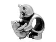 Babao Jewelry Bear Mother and Child 925 Sterling Silver Bead fits Pandora European Charm Bracelets