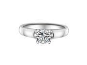 Babao Jewelry Fashion 18K Platinum Plated Authentic 925 Sterling Silver Clear CZ Crystal Ring
