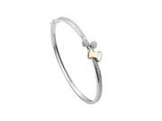 Babao Jewelry Cutey Bowknot 18K Platinum Plated Authentic 925 Sterling Silver CZ Crystal Bracelet