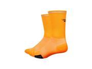 DeFeet Cyclismo Reflector 5 Sock Hi Vis Orange LG