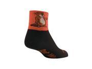 SockGuy Classics Beaver 2 Sock Orange SM MD