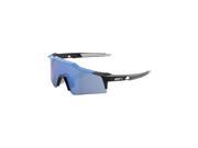 100% SpeedCraft SL Sunglasses Pure Cyan Phantom Black Frame Mirror Sky Lens Spare Low Light Gray Lens