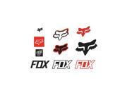 Fox Racing Track Sticker Pack Red NS