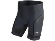 TYR 7 Competitor Series Triathlon Chamois Cycling Short Black XL