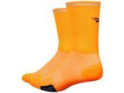 DeFeet Cyclismo Reflector 5 Sock Hi Vis Orange SM
