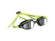 Michael Phelps K 180 Goggles Yellow Black with Mirror Lens