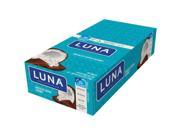 Clif Luna Bar Dipped Chocolate Coconut Box of 15
