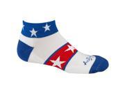 SockGuy Channel Air USA Sock White SM MD