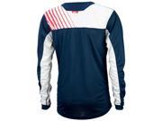 Race Face Stage Long Sleeve Jersey Navy Flame MD