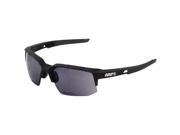 100% SpeedCoupe Sunglasses Soft Tact Black Frame with Black Mirror Lens Spare Low Light Gray Lens Included