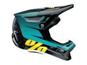100% Aircraft MIPS Carbon Full Face Helmet R Core Teal LG