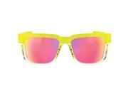 100% Type S Sunglasses Acidulous Frame with Purple Multilayer Mirror Lens