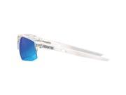 100% SpeedCoupe Sunglasses Aurora Frame with Ice Mirror Lens Spare Low Light Gray Lens Included