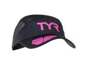 TYR Competitor Running Cap Black Pink One Size