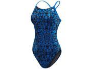 TYR Petra Cutoutfit Women s Swimsuit Blue 38