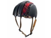 Brooks Foldable Helmet Carrera Collaboration with Fabric Cover Size XL Green Red Tartan