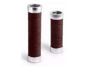 Brooks Slender Grips for Twist Style Shifters Leather Wrap Brown