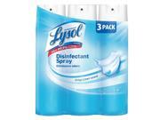 3 Pack Lysol Disinfectant Spray Crisp Linen Scent 19 oz. ea.