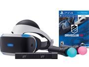 Sony PlayStation VR DriveClub Starter Bundle 4 items VR Headset Move Controller PlayStation Camera Motion Sensor PSVR DriveClub