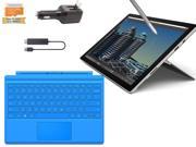 Microsoft Surface Pro 4 Core i7 6600U 16GB 512GB 12.3 touch screen w 2736x1824 3K 3 2 QHD Windows 10 Pro Light Blue Cover Wireless Display Bundle