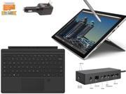Microsoft Surface Pro 4 Core i7 6600U 16GB 512GB 12.3 touch screen w 2736x1824 3K 3 2 QHD Windows 10 Pro Black Cover Fingerprinter ID Dock Bundle