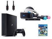 PlayStation VR Start Bundle 5 Items VR Headset Move Controller PlayStation Camera Motion Sensor PlayStation 4 Pro 1TB VR Game Disc RIGS Mechanized Combat League