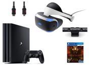 PlayStation VR Bundle 4 Items VR Headset Playstation Camera PS4 Pro 1TB VR game disc PSVR Until Dawn Rush of Blood