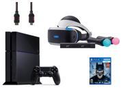 PlayStation VR Start Bundle 5 Items VR Headset Move Controller PlayStation Camera Motion Sensor PlayStation 4 VR Game Disc Batman Arkham VR
