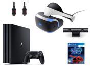PlayStation VR Bundle 4 Items VR Headset Playstation Camera PlayStation 4 Pro 1TB VR Game Disc PSVR Battlezone