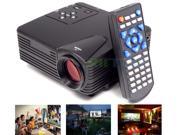 Pico Mini Home Cinema Theater LED LCD Projector Proyector Projetor Full HD 1080p TV AV VGA USB HDMI SD 640 x 480 80 Lumens