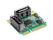 Mini PCIe PCI Express 2 Port SATA iii 3.0 6G Converter Adapter Controller Card ASM1061 Chipset