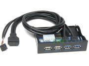 2 Port USB 3.0 2 Port USB 2.0 Hub Combo Front Panel 3.5 inch Floppy Drive Bay For Desktop PC Mainboard 20pin 10pin Connector
