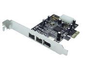 PCIe PCI Express Firewire 1394 b a Controller Card Adapter 800 Mbps TI Chipset NO Need Driver
