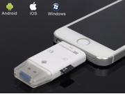 8pin Lightning External USB iFlash Drive HD SDHC Micro SD TF Flash Memory Card Reader Adapter For iOS iPhone 5 5s 5c 6 Plus iPad Air iPad 4 Samsung HTC LG Andro