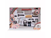 WPS Play Accessories Barber Shop Salon Hairstyle Play Set Kit with Shaver Mirror Clipper 17in1 for Boy Kids Gift