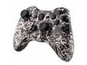 Designer Hydro Dipped Controller Replacement Shell for Xbox 360 Grave White Skull