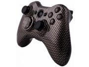 Hydro Dipped Black Gold Carbon Fiber Wireless Controller Replacement Shell for Xbox 360