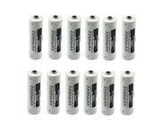 LEMAI® 12 Pieces 2200mAh 3.7V 14500 Li ion AA Rechargeable Battery For UltraFire LED Flashlight Torch