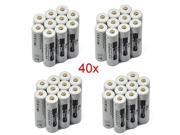 LEMAI® 40 Pieces 2200mAh 3.7V 14500 Li ion AA Rechargeable Battery For UltraFire LED Flashlight Torch