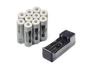 LEMAI 10x 14500 3.7V AA Li ion Rechargeable Battey For LED Flashlight Charger