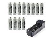 LEMAI® 12x 14500 3.7V AA Li ion Rechargeable Battey For LED Torch Flashlight Charger